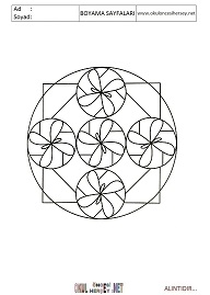 Mandala boyama sayfaları